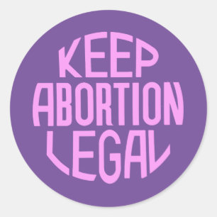 Houd abortus legaal ronde sticker