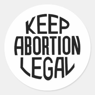 Houd abortus legaal ronde sticker