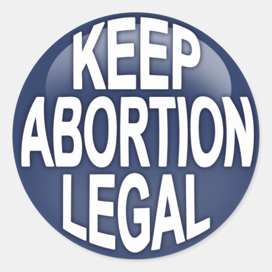 Houd abortus legaal ronde sticker (Voorkant)