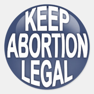 Houd abortus legaal ronde sticker