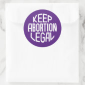 Houd abortus legaal ronde sticker (Tas)