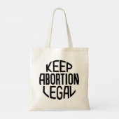 Houd abortus legaal tote bag (Achterkant)