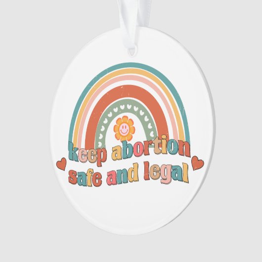 Houd abortus veilig en legaal ornament (voorkant)