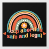 Houd abortus veilig en legaal raamsticker (Vel)