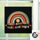 Houd abortus veilig en legaal raamsticker (Huis)