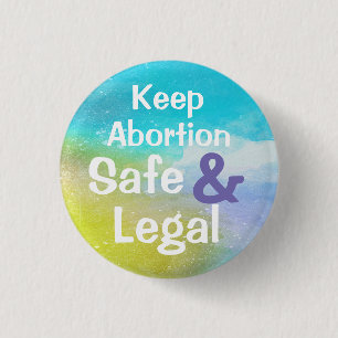 Houd abortus veilig en legaal ronde button 3,2 cm