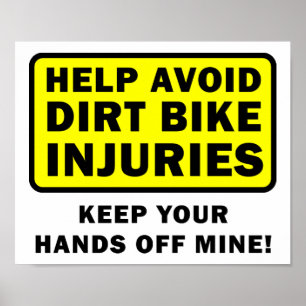 Houd Af Van Mijn Dirtbike Grappige Poster