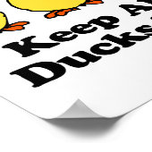 Houd al je spullen in de rij poster (Hoek)