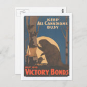 Houd alle Canadezen bezig Briefkaart (Voorkant / Achterkant)