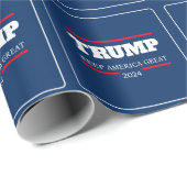 Houd Amerika groot 2024 stemming Cadeaupapier (Rol Hoek)