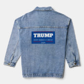 Houd Amerika groot 2024 stemming Denim Jacket (Achterkant)