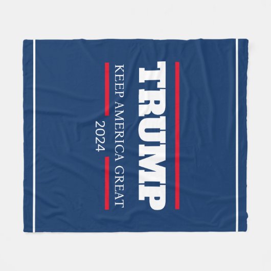 Houd Amerika groot 2024 stemming Fleece Deken (Voorkant (Horizontaal))
