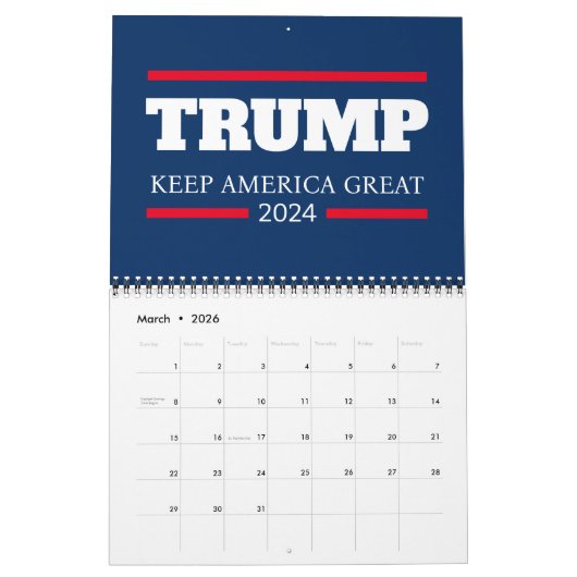 Houd Amerika groot 2024 stemming Kalender (Mar 2026)