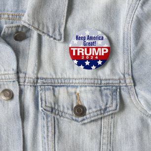 Houd Amerika Grote Trump 2024 Button