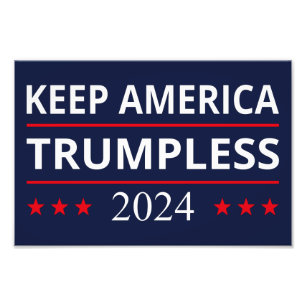Houd Amerika Trump-loos VII Foto Afdruk
