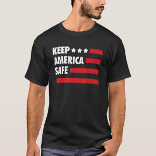 Houd Amerika veilig 4 juli 'Amerika Indepen T-shirt