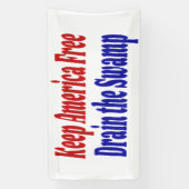 Houd Amerika vrij Draai het moerasblauwe moeras Spandoek (Verticaal)