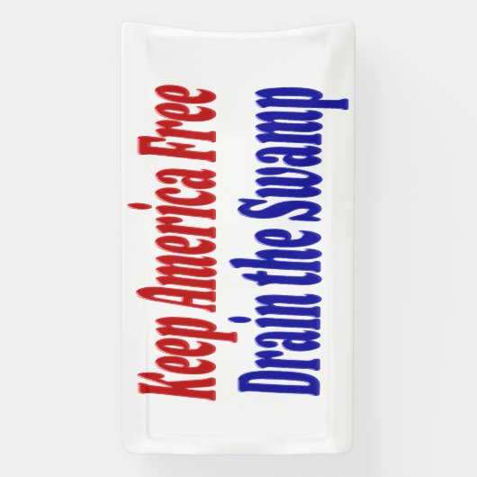 Houd Amerika vrij Draai het moerasblauwe moeras Spandoek (Verticaal)