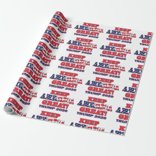 Houd Amerika weer geweldig Trump 2020 Cadeaupapier