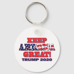 Houd Amerika weer geweldig Trump 2020 Sleutelhanger