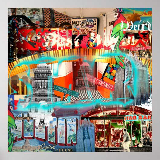 Houd Austin Weird Poster (Voorkant)