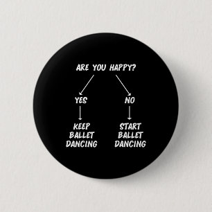 Houd Ballet Dancing Danser Ballerina Mannen Wom Ronde Button 5,7 Cm