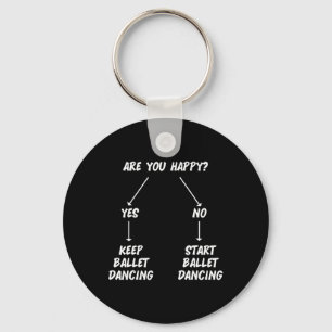 Houd Ballet Dancing Danser Ballerina Mannen Wom Sleutelhanger