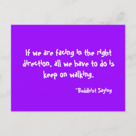 Houd bij het Lopen van Briefkaart