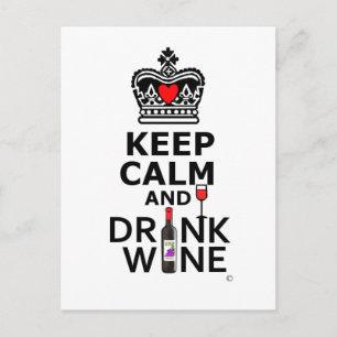 Houd Cakm en Drink Briefkaart