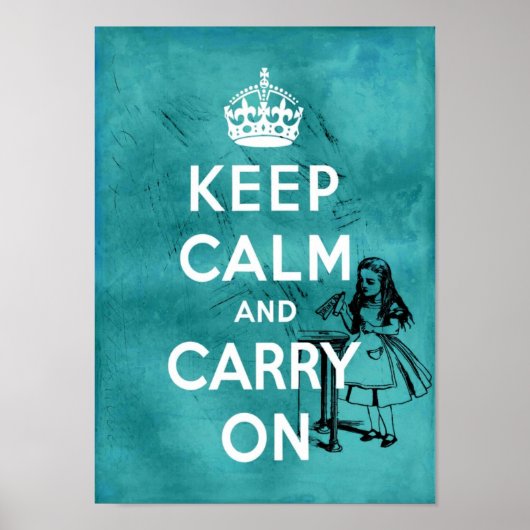 Houd Calm Alice Poster (Voorkant)