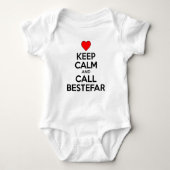 Houd Calm Call Bestefar Noors Romper (Voorkant)