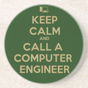Houd Calm Computer Engineer Onderzetter
