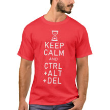 Houd Calm & CTRL + ALT + DEL Funny Programmer Cade