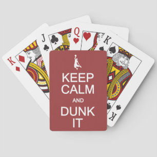 Houd Calm & Dunk Het speelkaarten