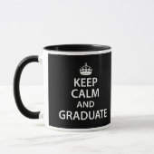 Houd Calm en Afstuderen Funny Afstuderen Mok (Links)