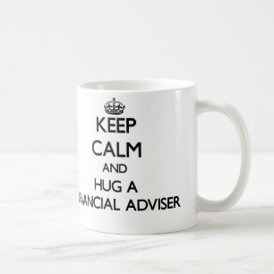 Houd Calm en beug een financieel adviseur Koffiemok