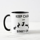 Houd Calm en Binky op Mok (Links)