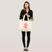 Houd Calm en Bunco op Ontwerp Grote Tote Bag (Voorkant (model))