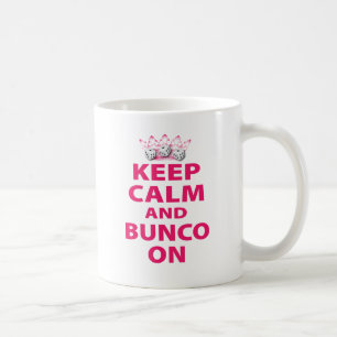 Houd Calm en Bunco op Ontwerp Koffiemok