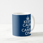 Houd Calm en Camel aan (alle kleuren) Koffiemok (Voorkant rechts)