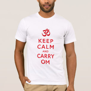 Houd Calm en Carry Om Motivatie Morale Shirt