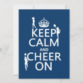 Houd Calm en Cheer On (cheerleaders) (om het even  Kaart (Voorkant)