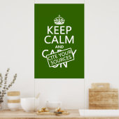 Houd Calm en citeer Uw Bronnen (in om het even wel Poster (Keuken)