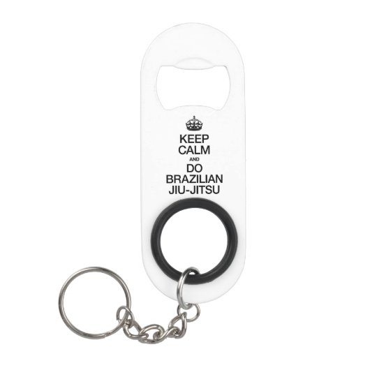 HOUD CALM EN DO BRAZILIAN JIU JITSU.ai Sleutelhanger Flessenopener (Voorkant)