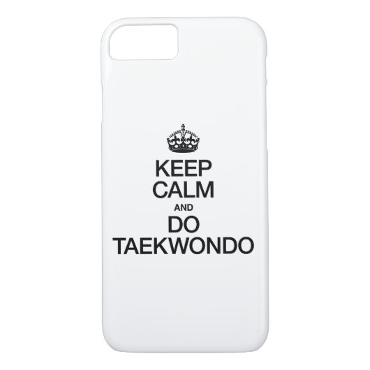 HOUD CALM EN DOE TAEKWONDO Case-Mate iPhone CASE (Achterkant)