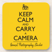 Houd Calm en draag een Onderzetter van de Camera (Voorkant)