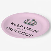 HOUD CALM EN FABULOUS! PAPIEREN BORDJE (Gekanteld)