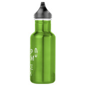 Houd Calm en Hike aan (om het even welke achtergro Waterfles (Rechts)