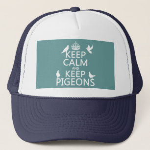 Houd Calm en houd Pigeons - alle kleuren Trucker Pet