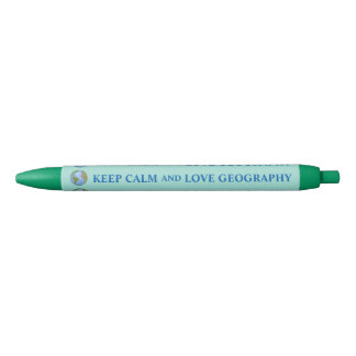 Houd Calm en Love Geography Zwarte Inkt Pen